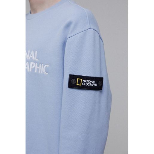 ★【NATIONAL GEOGRAPHIC】★POLYCARTER BIG LOGO SWEATSHIR.T★ Kids Oversize Big LOGO Sweatshirt