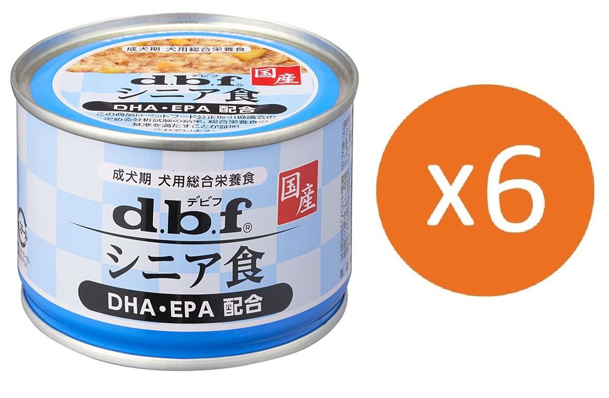 (6件裝) 雞肉+野菜 (DHA•EPA 添加) 老犬罐頭 150g x6pcs [平行進口]