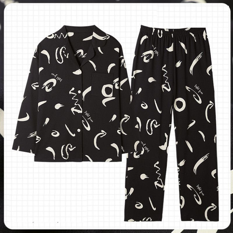 長袖睡衣套裝【M-XXL碼 DF-9820】【下單后聯絡客服確認發貨尺碼 】