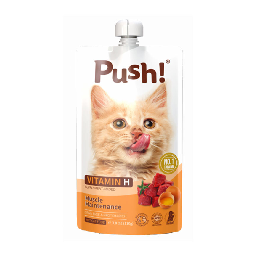 Push! 噗滋包 貓咪主食肉泥 雞肉+甲魚 110g (PH07)
