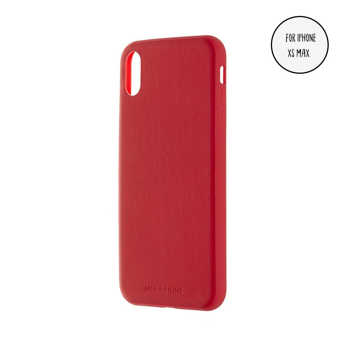 Moleskine HARD CASE SOFT TOUCH SCARLET RED FOR IPHONE XS MAX