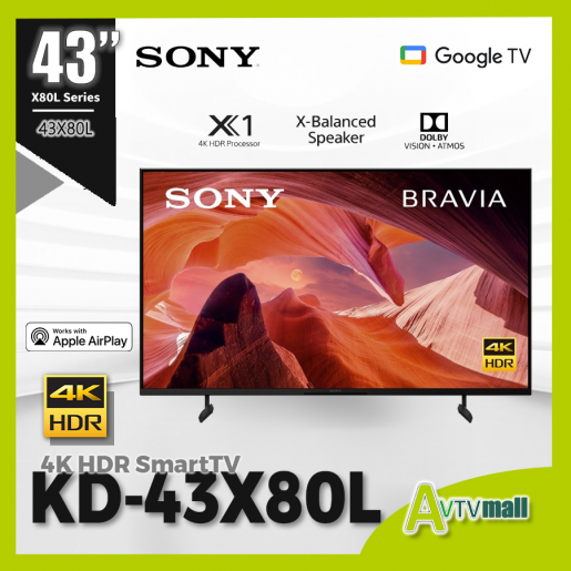 SONY | SONY X80L (送藍牙耳機)Series 4K Ultra HD 智能電視KD-43X80L