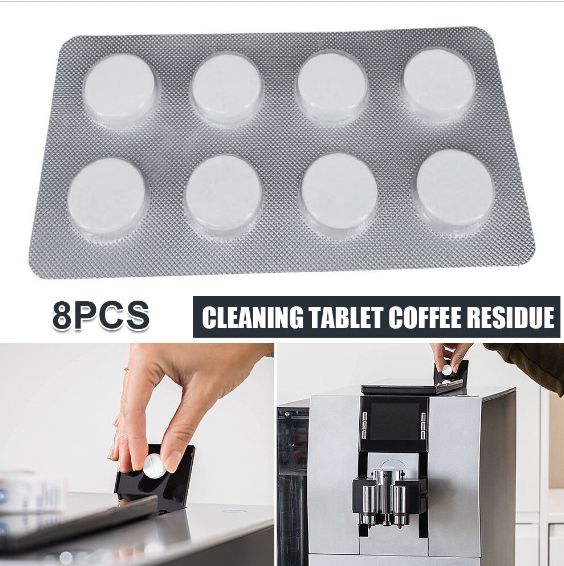 [8-piece pack] Food-grade automatic coffee machine cleaning tablets, thermos cup t [parallel import]