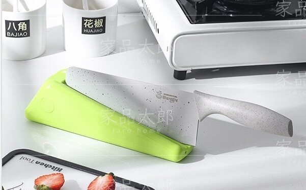 清貨！[白/綠/藍隨機]塑膠廚房刀架板[H02]