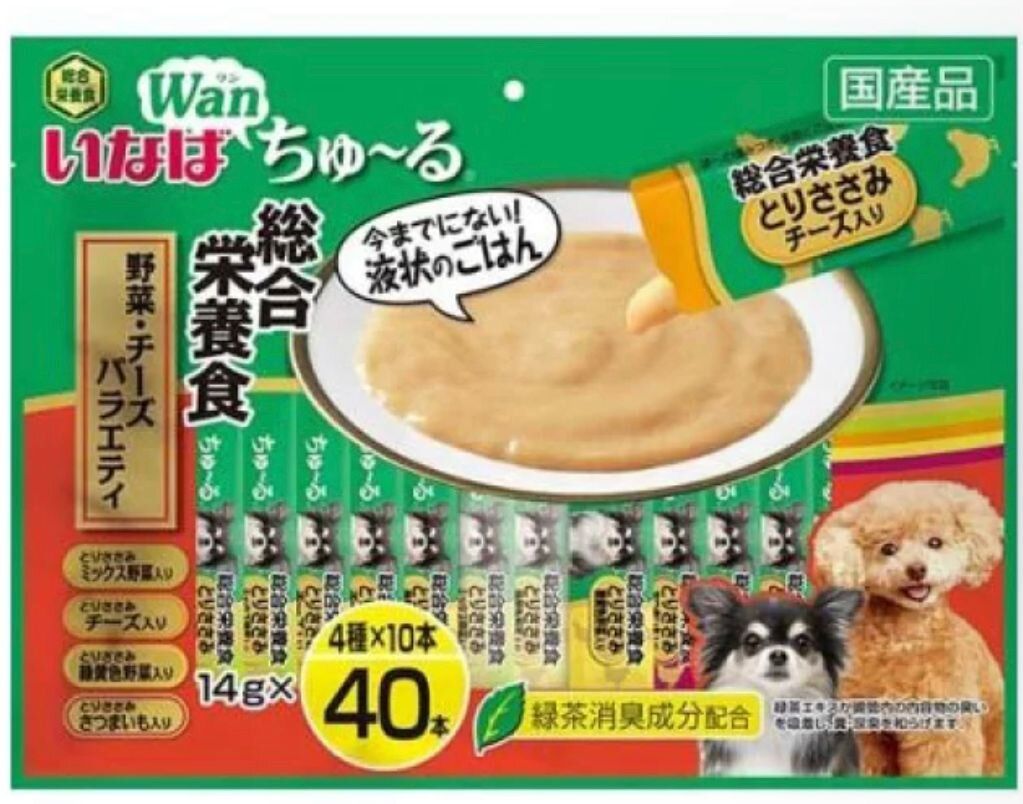 INABA Inaba Dog Comprehensive Nutritional Food Vegetable Cheese 14g x