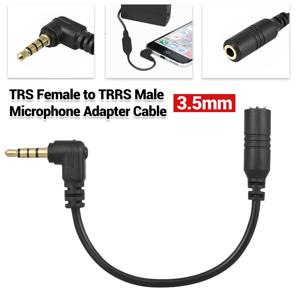 3.5mm TRS Female to TRRS Male Microphone Adapter Cable microphone  SLR camera camera microphone microphone adapter cable