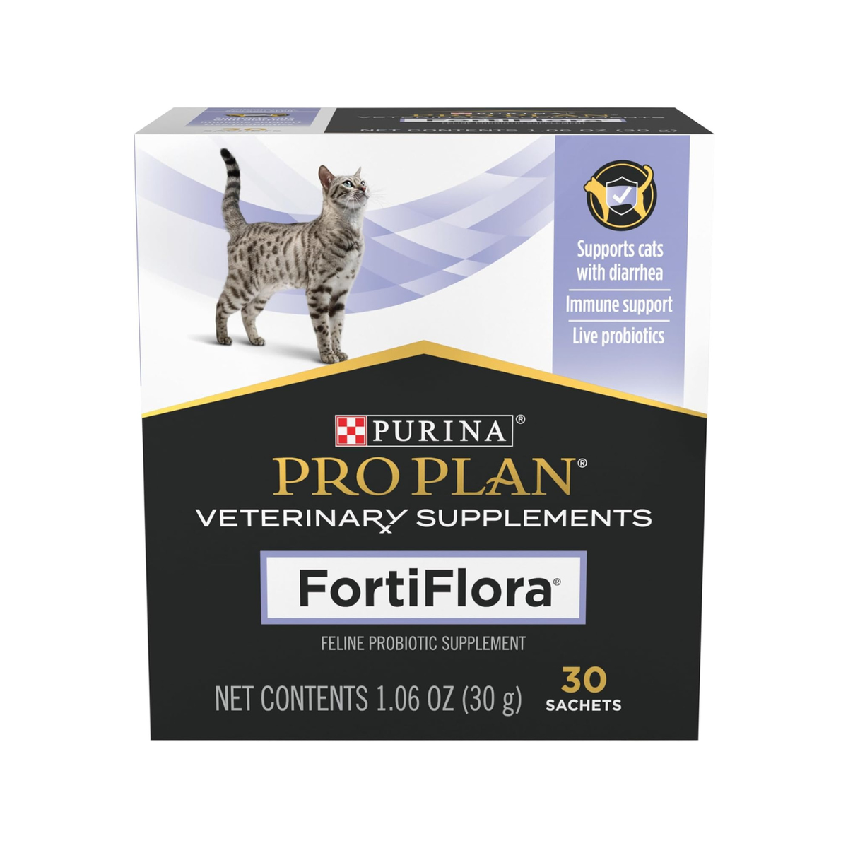 PURINA PRO PLAN FORTIFLORA 貓隻專用益生菌補充劑 PROBIOTIC CAT SUPPLEMENT (30小包) [美加製造 | 平行進口 | 最佳食用日期到05/2026]