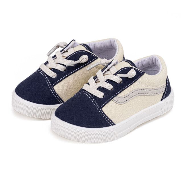 兒童帆布鞋(藏藍)(23碼~28碼，下單後請與客服確認發貨尺碼)