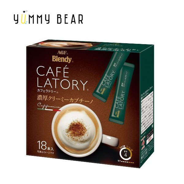 Blendy Instant Cafe Latory - Rich Creamy Cappucino 207g (18 Sticks) （Parallel Import）