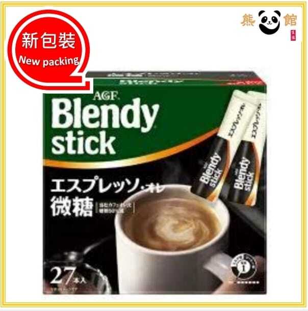 Blendy 即溶微糖咖啡歐蕾27包盒裝 [平行進口] (賞味期限：2026/02/28)