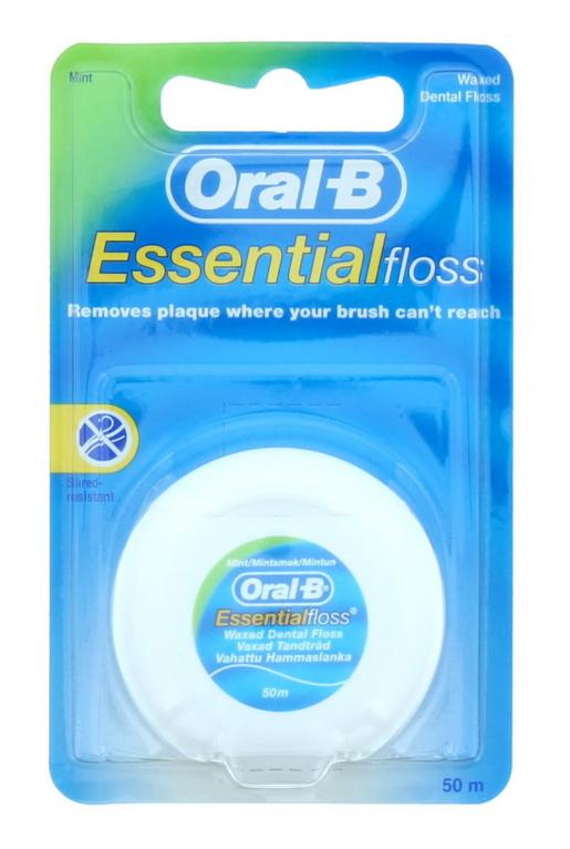 Dare Bebrejde gateway Oral B | Essential Floss Waxed Dental Floss (Mint) 50m [Parallel Import  Product] | HKTVmall The Largest HK Shopping Platform