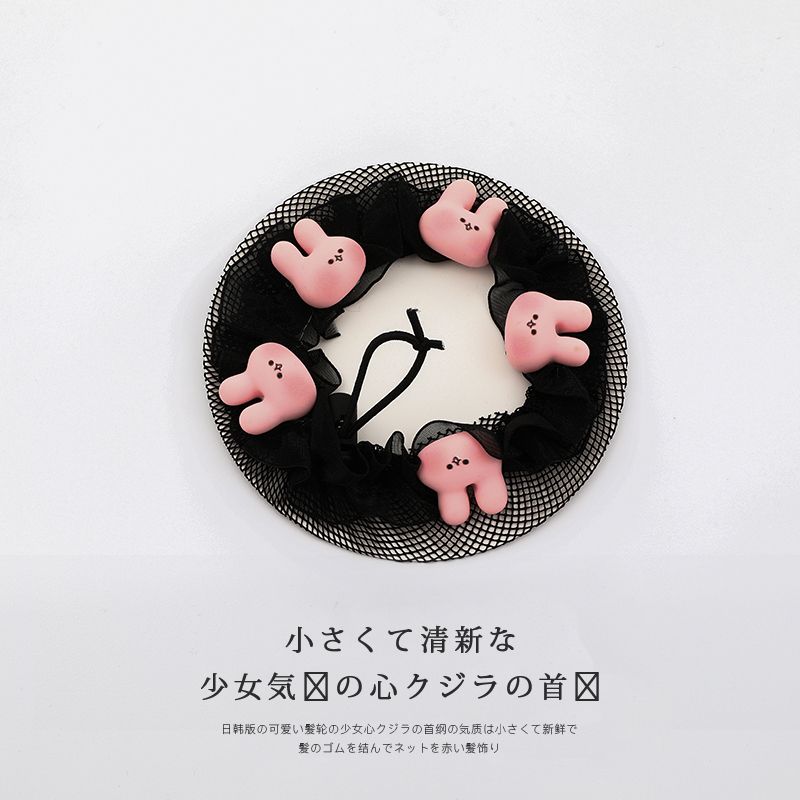 兒童舞蹈髮網盤髮頭繩 頭飾/髮飾(SKU-08-8_小兔兔)