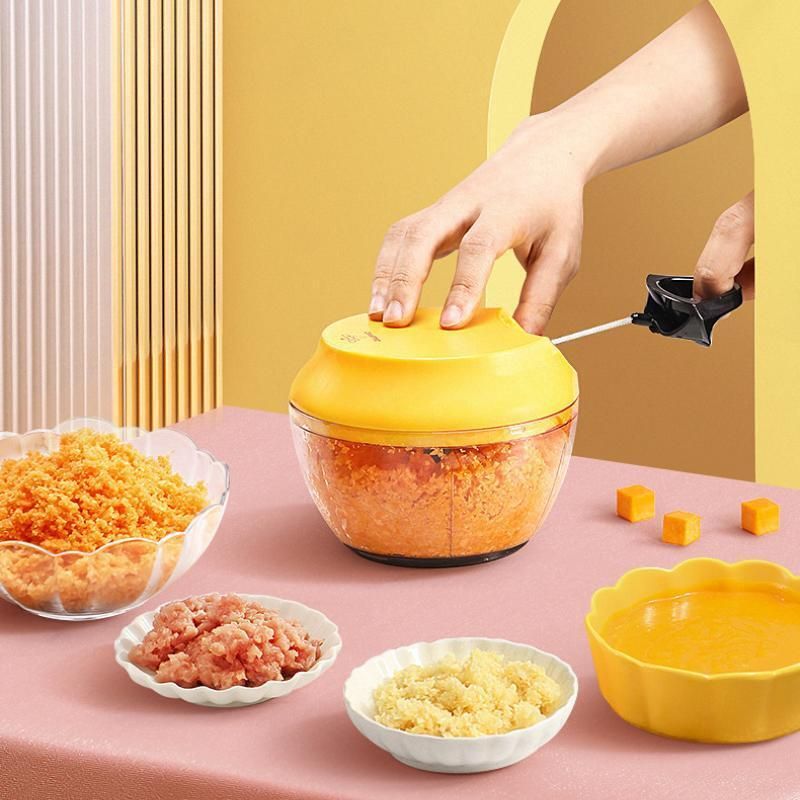 multifunctional vegetable chopper manual meat grinder mixer garlic masher