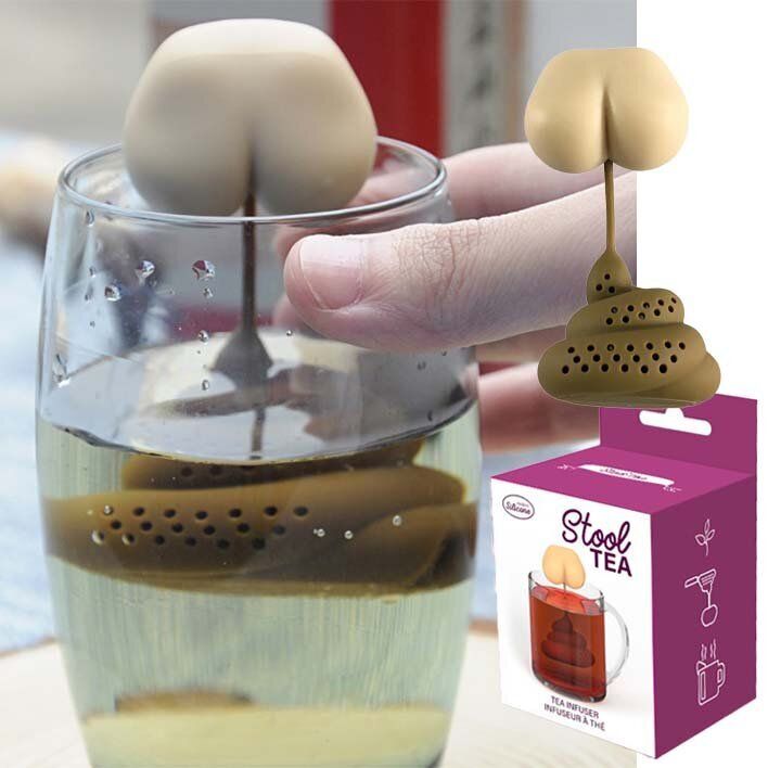 日本暢銷 Poop Tea Maker Stool Tea Leak Tea Set Silicone Tea Bag