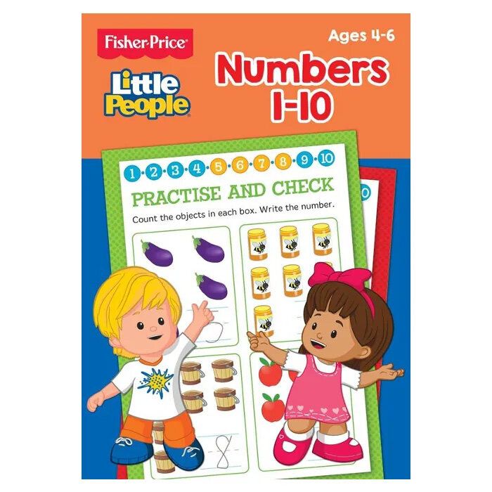 Fisher Price | Little People 1-10數字學習本 (平行進口) | HKTVmall 香港最大網購平台