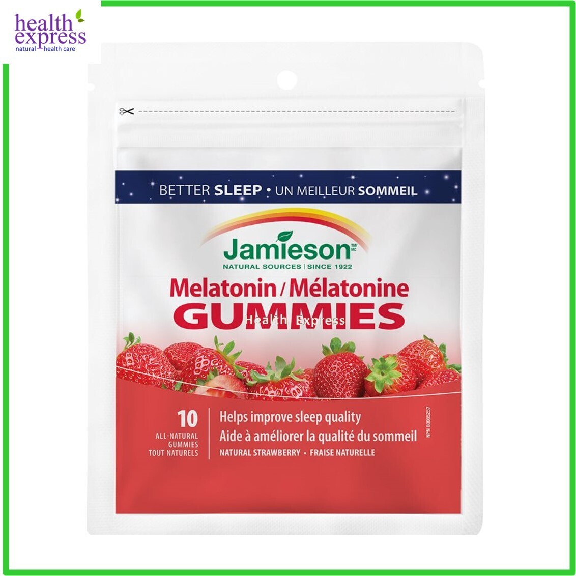 【FREE GIFT】Melatonin (2.5 mg) Gummies - Strawberry 10 gummies[Parallel Goods] BestBefore:31 October 2024