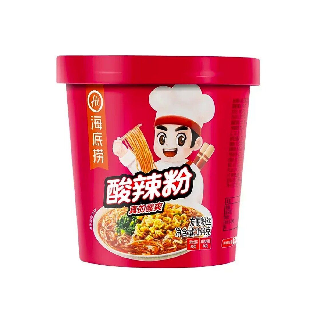 杯麵 酸辣雜錦粉 (144g 紅色) #雜錦酸辣粉 海底撈酸辣粉 海底撈 酸辣粉 即食粉絲 酸辣雜錦杯麵 酸辣什錦粉 平行進口 #最佳期限 2026-8-26
