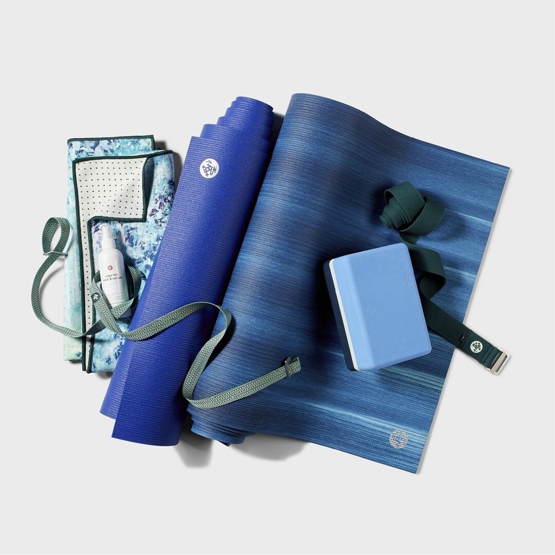 Manduka Recycled Foam Mini Travel Block - Shade Blue – Manduka
