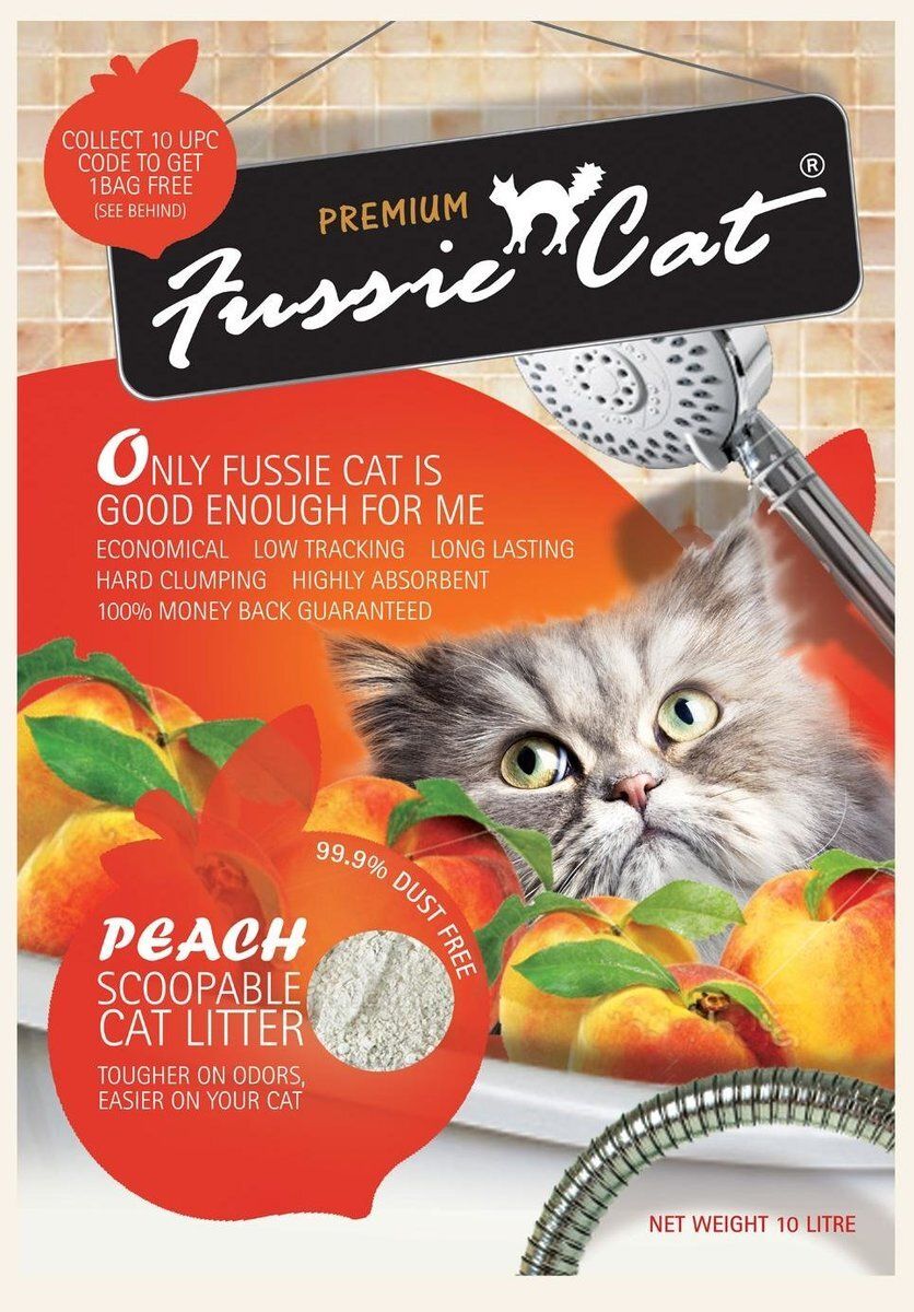 Peach Scoopable Cat Litter 10L
