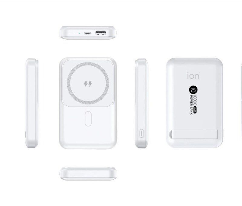 MagSafe 4in1 10000mAh QC3.0 Type C PD 3.0 Wireless 15W fast charge magnetic power bank & kickstand