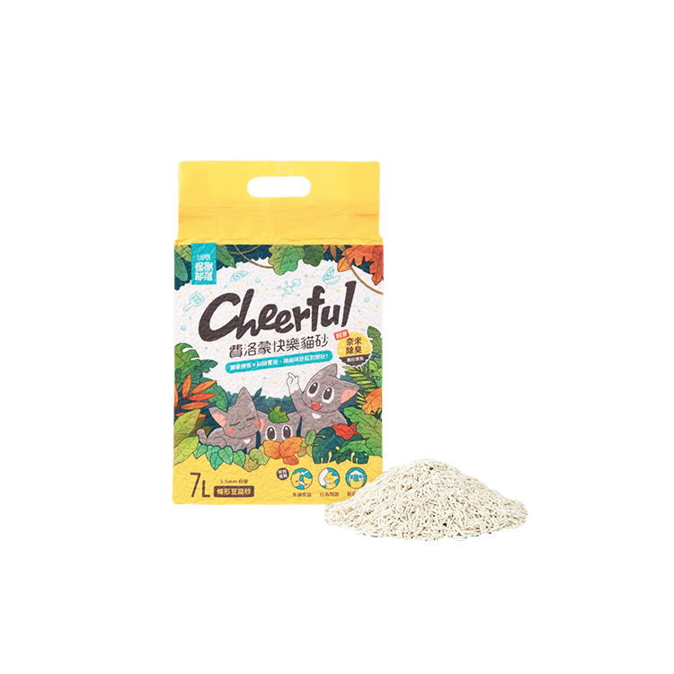 費洛蒙快樂貓砂-豆腐砂 7L (2.7kg) 新舊包裝隨機發貨