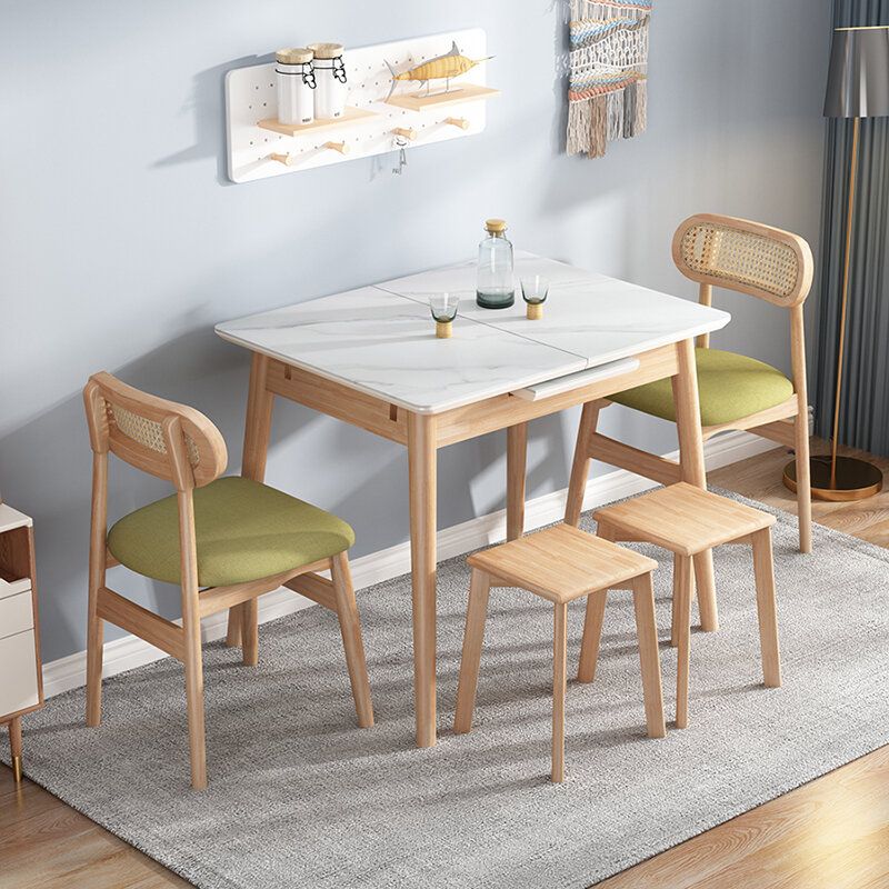 Retractable slate dining table dining chair (single dining table without chair) W90CM