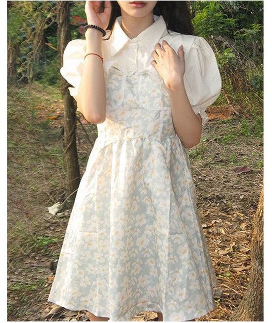 時尚套裝（上衣+吊帶連衣裙 S-XL）(下單後聯絡客服確認發貨尺碼)#F224014023
