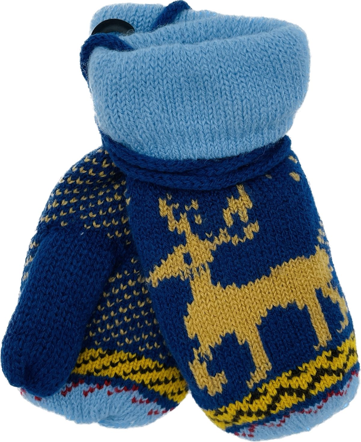 Children Gloves Warm Travel Kid Light Blue