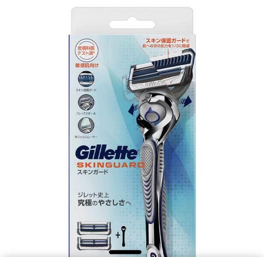 Gillette SkinGuard 電動剃刀 6個入 Gillette 吉列| SkinGuard 紳適系列手動剃鬚刀1刀架+ 2刀頭