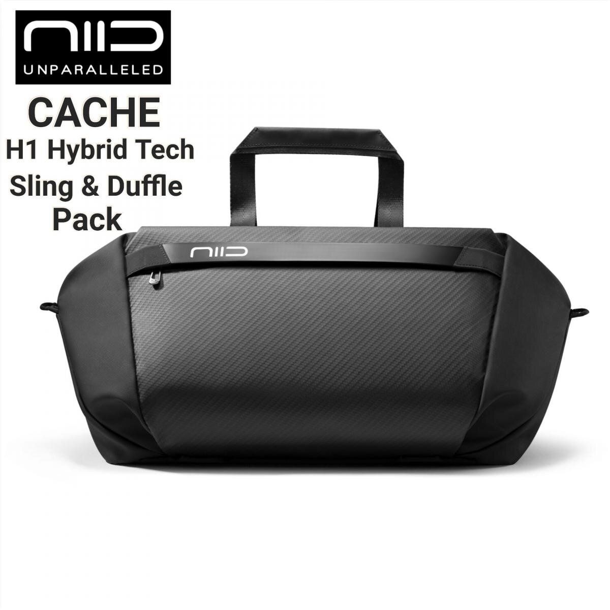 NIID | CACHE Hybrid Sling Pack and Duffle (BLACK) NII18BK | Color