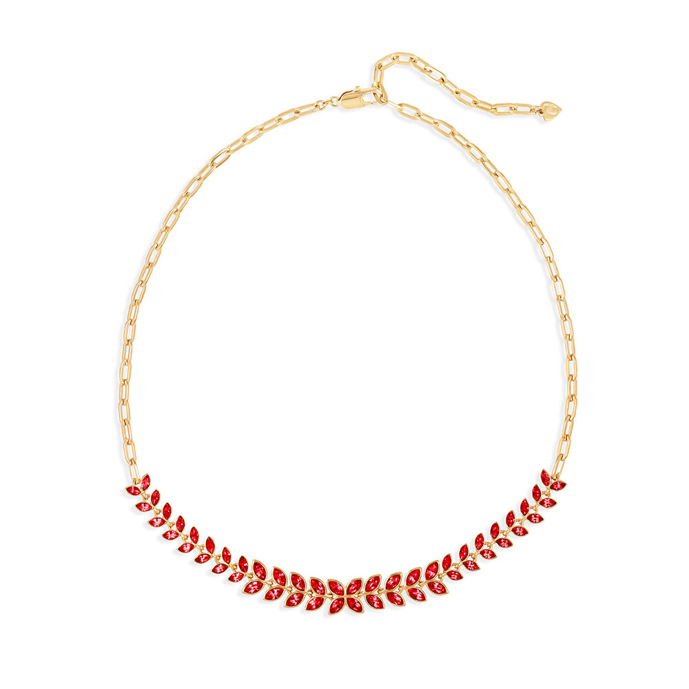 Cocktail: gold plating, rhinestone necklace