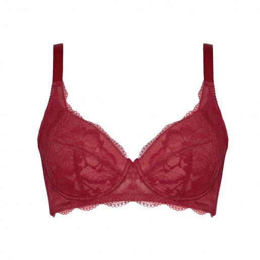 WACOAL, HB6501 Full Cup Bra, Color : Red (RE), Size : B75