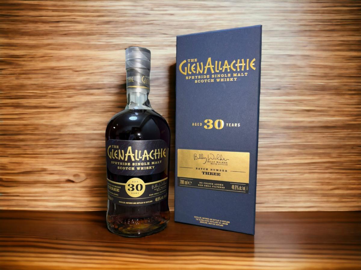 (WB 90.62) GlenAllachie 30 Year Old Cask Strength Batch 3 Single Malt Scotch Whisky 700ML