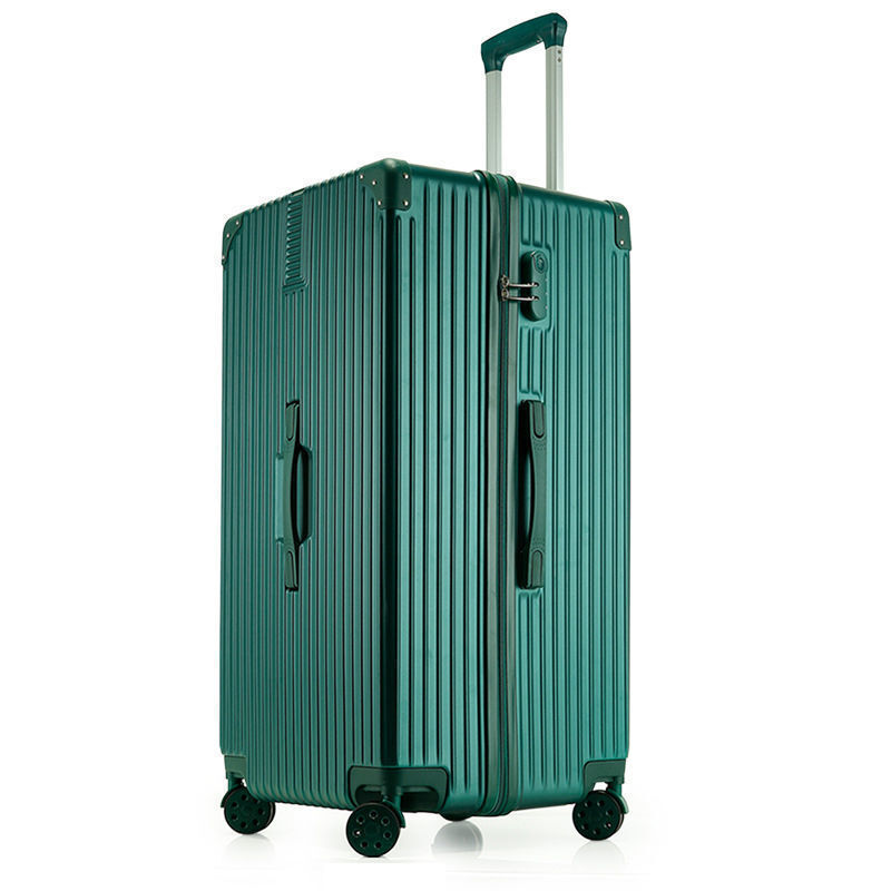 34-inch dark green right-angle zipper style 603 suitcase