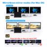 Type-c smart docking station eight-in-one dual HDMI+VGA+USB expansion split-screen hub HUB 