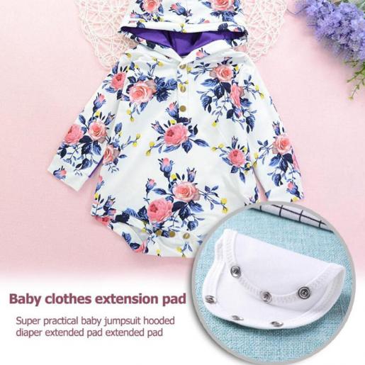 3Pcs Baby Bodysuit Extension Cloth Kids Romper Toddler Vest Extender  Accessories