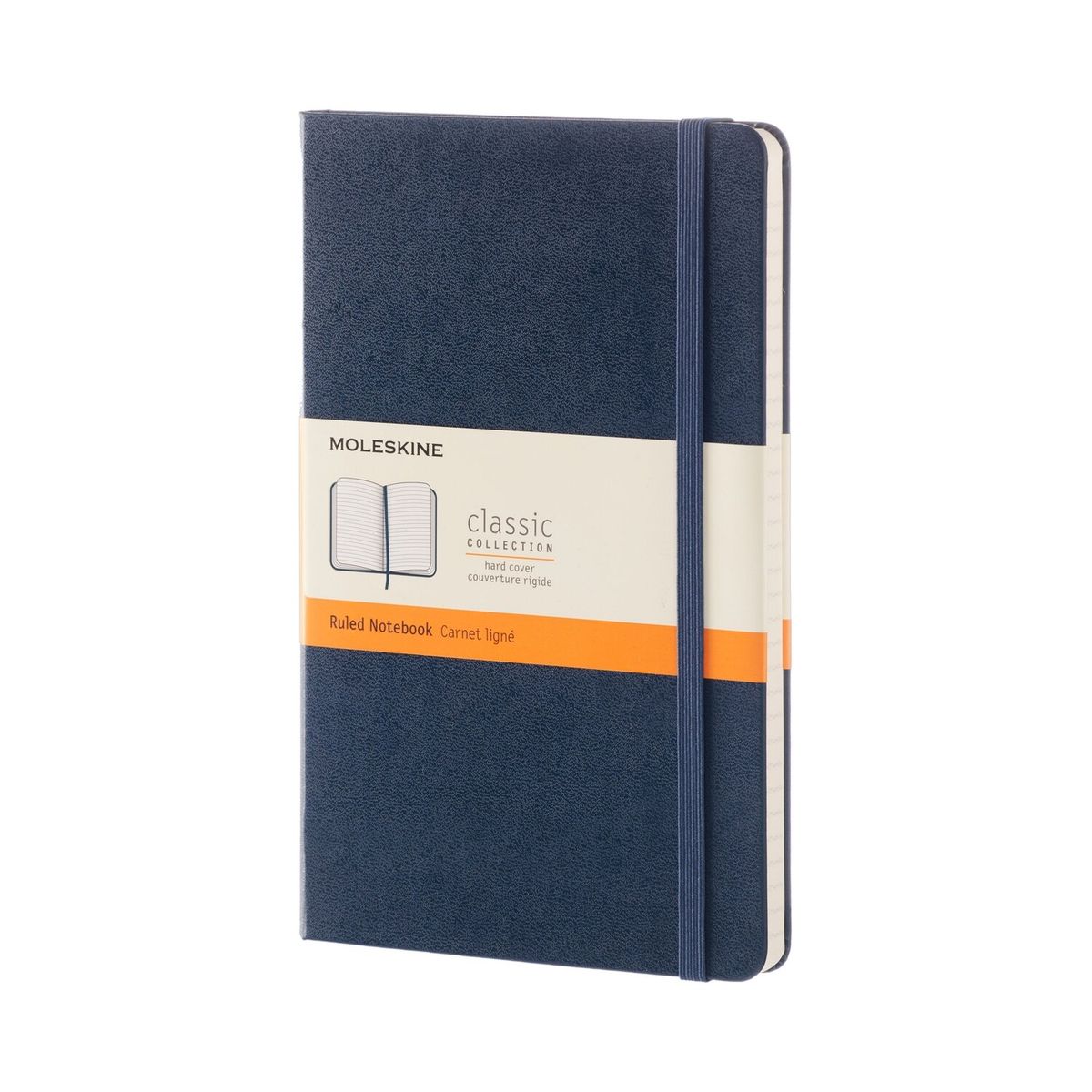 Classic NOTEBOOK LARGE RULED SAPPHIRE BLUE HARD COVER