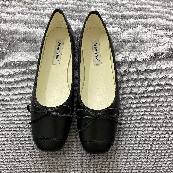 淺口軟皮平底鞋（588-57黑色）（35-39碼，下單後聯絡客服確認發貨尺碼）#F280004183