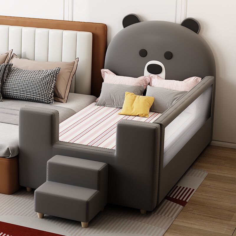 Children's bed stitching bed boys and girls bed kindergarten thin single bed single crib