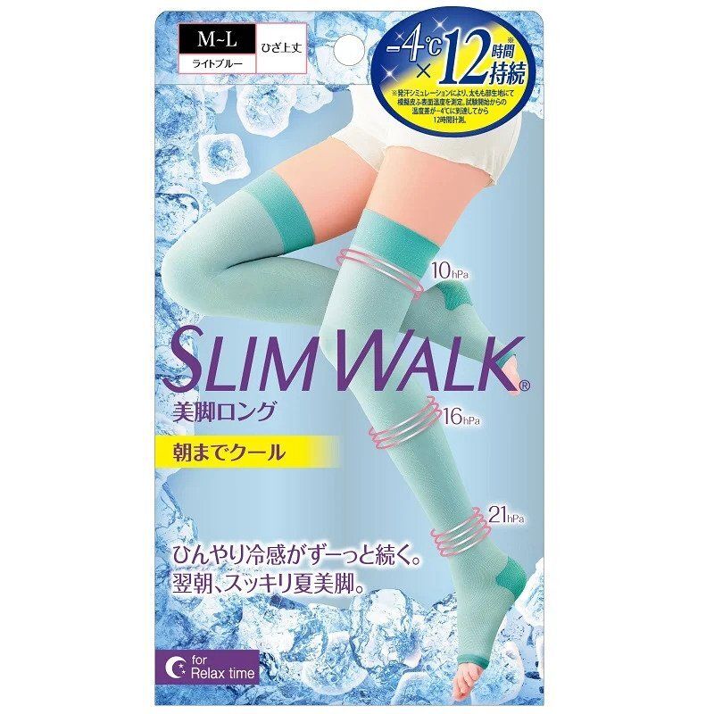 SLIMWALK | Cooling Compression Open-toe Socks (Blue) (S-M) PH885 | Size ...