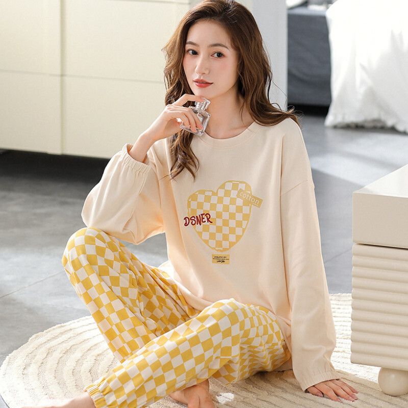 圓領睡衣套裝【M-XXL碼  LF7218】【下單后聯絡客服確認發貨尺碼 】