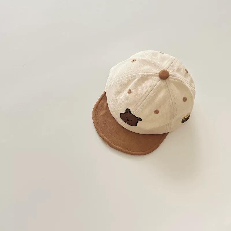 兒童秋冬遮陽帽 鴨舌帽 棒球帽子（咖啡 約46-48cm）
