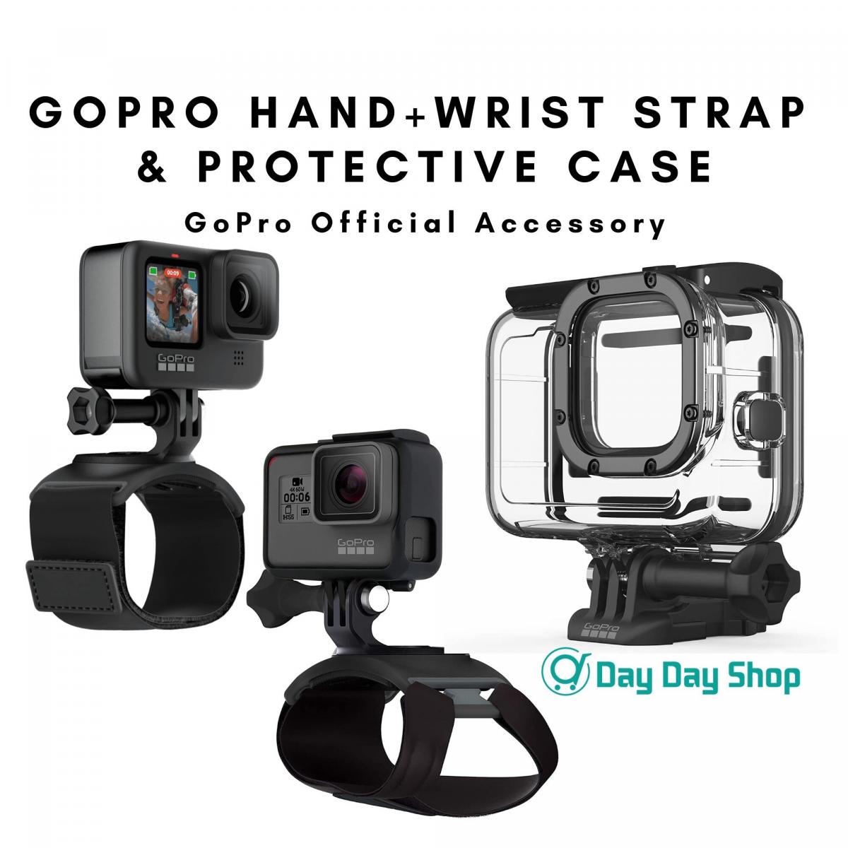 GoPro | 【2 1 for Diving】GoPro Hand + Wrist Strap & Waterproof Protective Housing Case HERO11/10/9/｜ Official GoPro Accessory｜Parallel Goods Color : White / Color | HKTVmall The Largest Platform