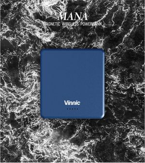 Vinnic Mana 8,000mAh Magsafe 15W Magnetic Wireless Powerbank - Navy