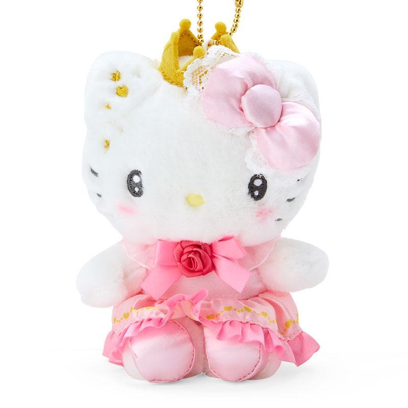 Sanrio, Hello Kitty Japanese version crown dress styling plush doll furry  mascot key ring key chain charm stuffed toys ornament 2023 Ranking (My No.1  Series)