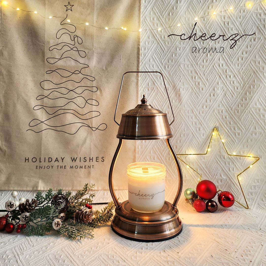 Retro Scented Candle Warmer (Metallic) Candle Lamp Scented Candle Lamp