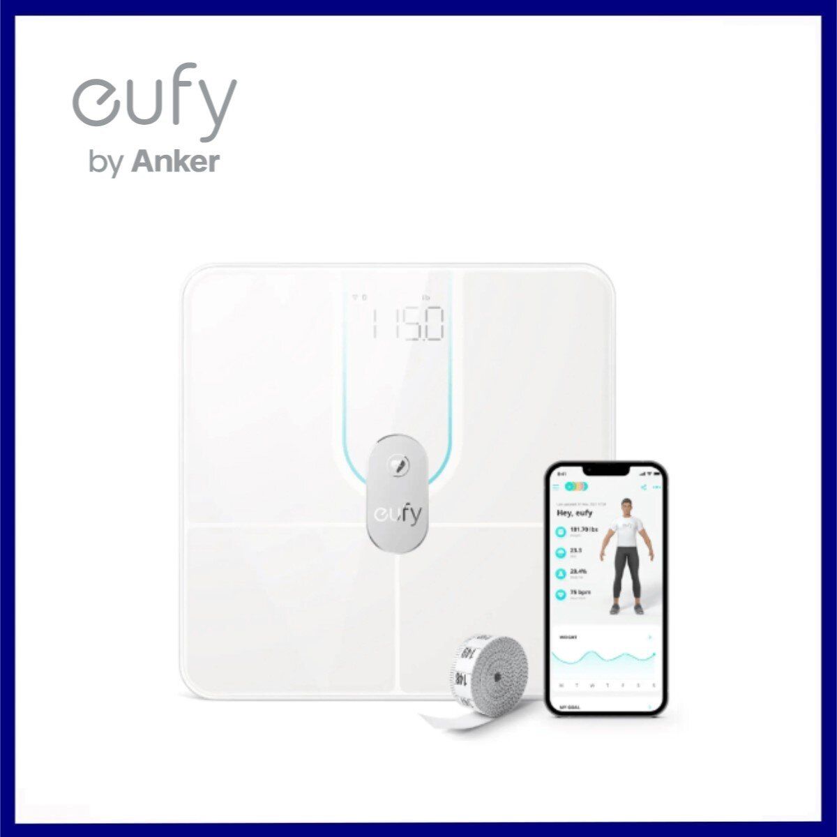 eufy | Smart Scale P2 Pro 無線電子體重體脂磅-白色#T9149121 