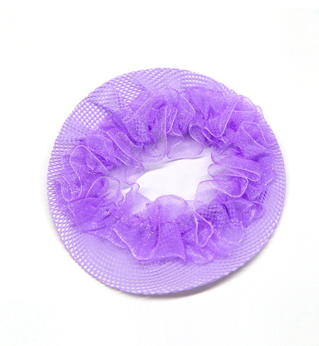 兒童花邊頭飾隱形網套（淺紫色（1個裝））#S143018072
