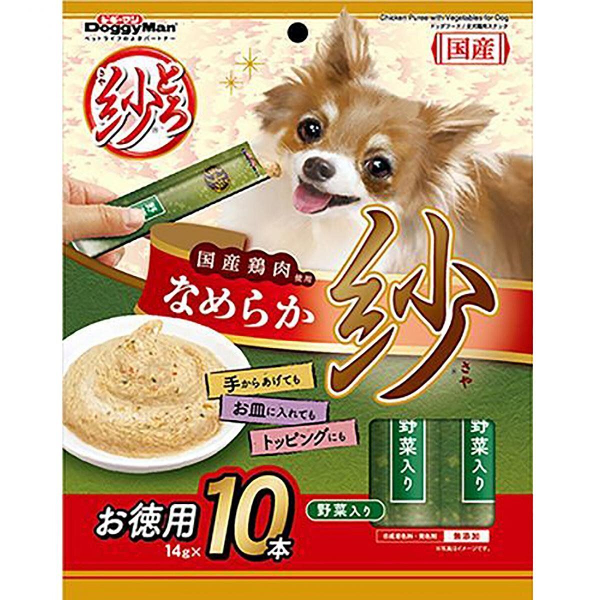 紗-犬用唧唧肉醬小包-雞拼野菜 14g x10p 