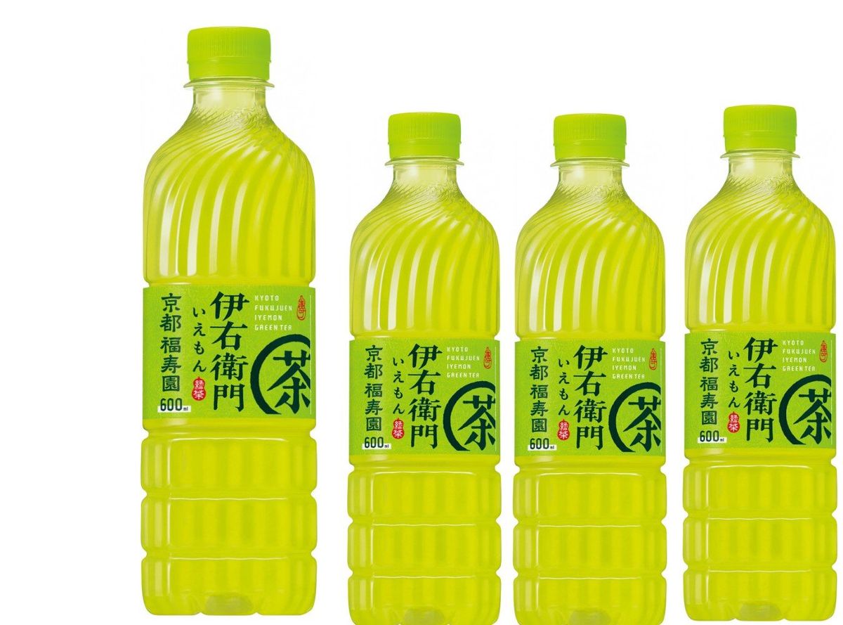 三得利| 【4支裝】京都福壽園伊右衛門綠茶4901777300446 (600ml)|原裝